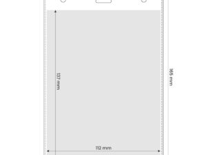 Transparent OLIMP holder for oversized staff or guest passes – durable and brandable.
