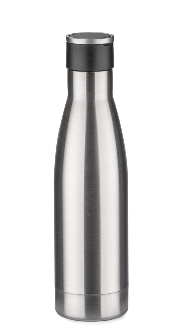 BONITA Bottle 500 ml. BONITA 500 ml stainless steel thermal bottle with handle – elegant promotional bottle customizable with logo