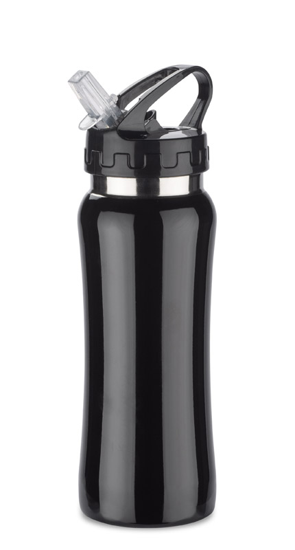 Customizable steel sports bottle PATRO 600 ml with company branding option.