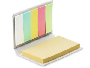 Promotional sticky notes LECTURE notebook with colorful sticky notes and custom logo option.