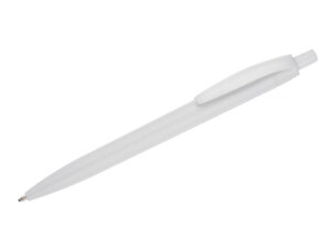 Penna BASIC personalizzata con logo in ABS riciclato, disponibile in 6 colori, stampa su fusto, refill X20 sostituibile.
