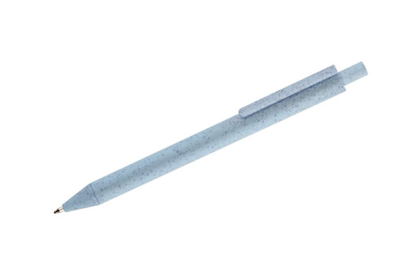 Eco promotional ball pen REVI made of wheat straw plastic, customizable with logo printing.
