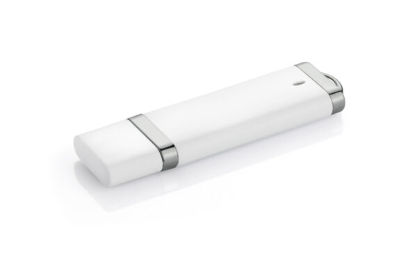 Corporate USB drive BRIS 16 GB in plastic, customizable with logo for branding and giveaways.