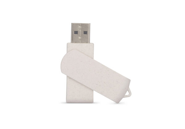 TWISTO ECO USB 32 GB made of wheat straw plastic – eco promotional flash drive customizable with logo.