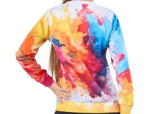 Women’s Termoactive double-layer sports sweatshirt with colorful patterns. A great promotional gadget for autumn outdoor events from AMGS Group.